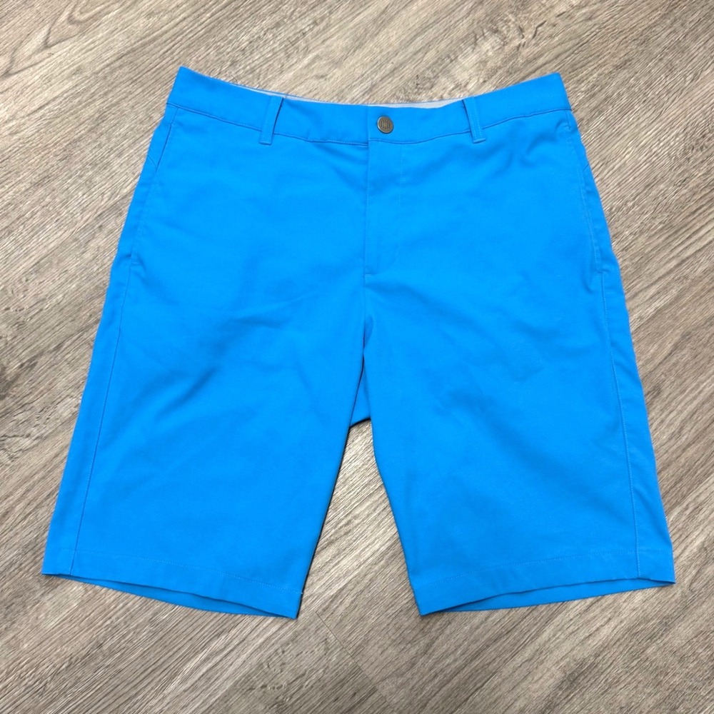 Puma SE Golf Shorts Mens 32 Vivid Blue Flat Front Performance 578182-26